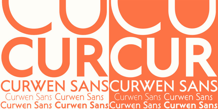 Curwen Sans Font Poster 8