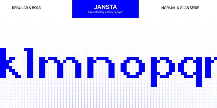 Jansta Font Poster 2