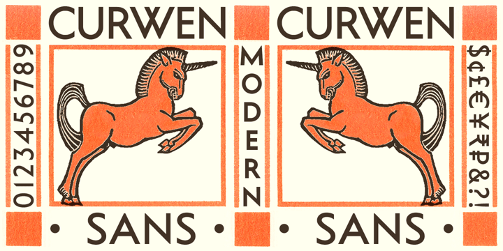 Curwen Sans Font Poster 1