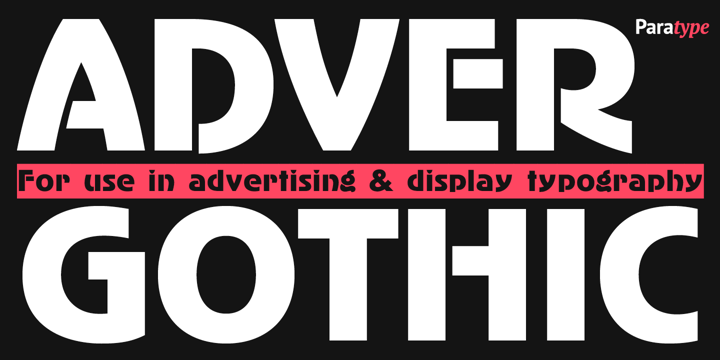 AdverGothic Font Poster 1