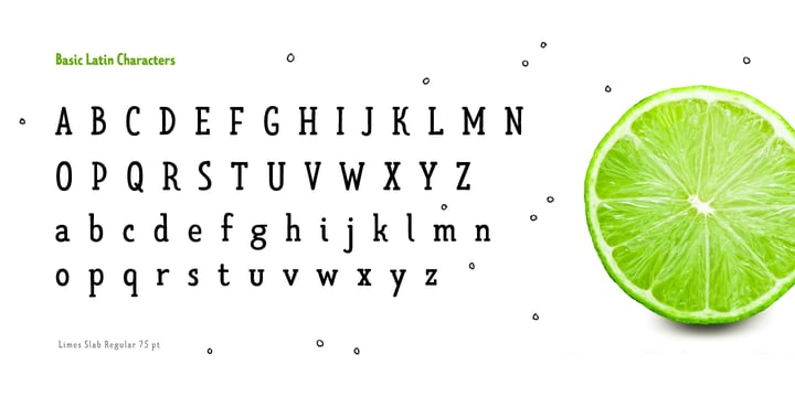 Limes Font Poster 8