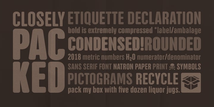 NATRON Font Poster 4