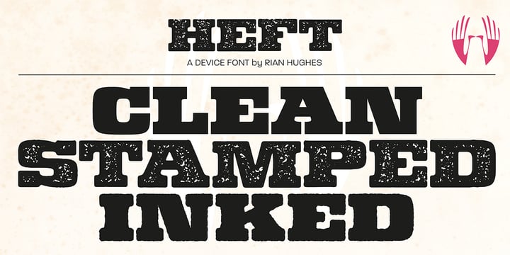 Heft Font Poster 6