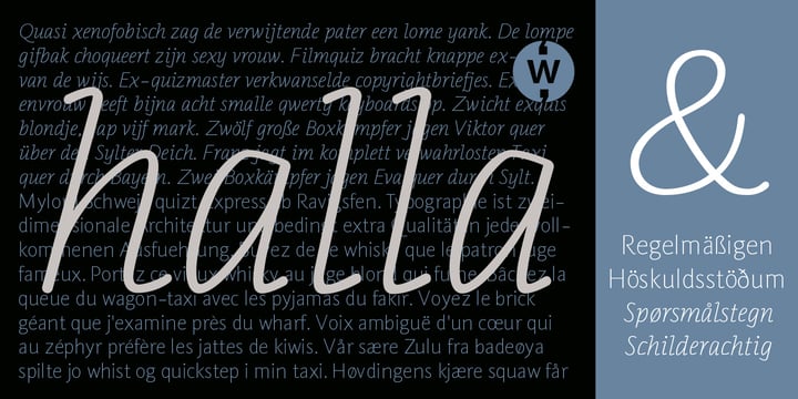 Halla Font Poster 4