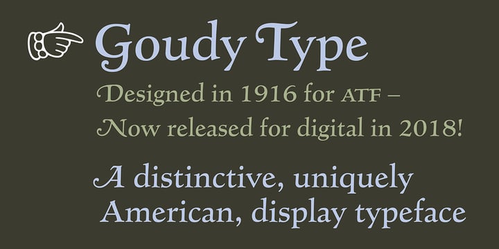 Goudy Type Font Poster 1