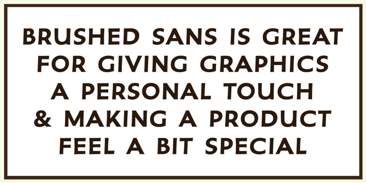 Brushed Sans