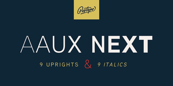 Aaux Next Font Poster 1