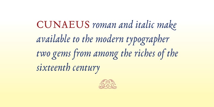 Cunaeus Font Poster 3