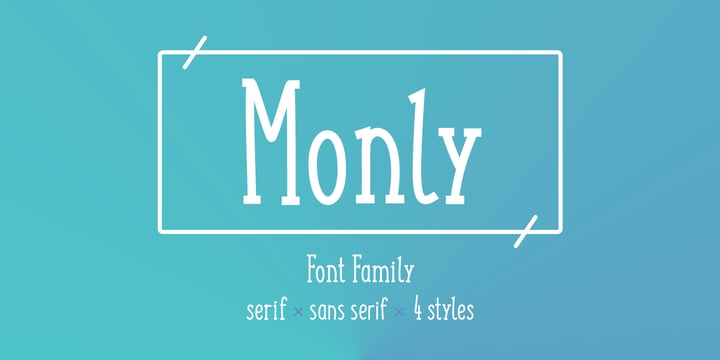 Monly Font Poster 1