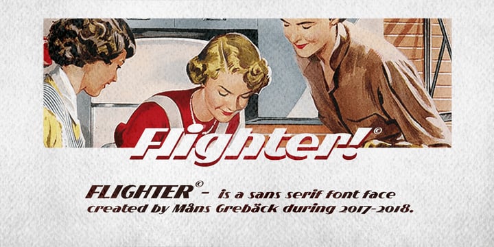 Flighter Font Poster 2