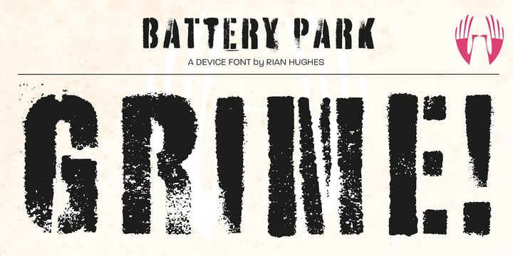 Battery Park Font Poster 4