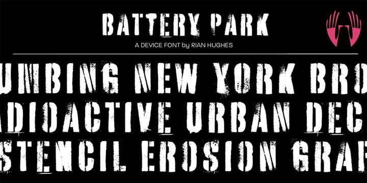 Battery Park Font Poster 1