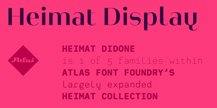 Heimat Display Font Poster 1