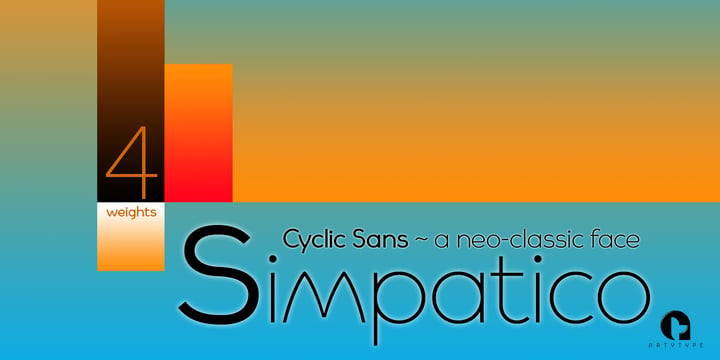 Cyclic Sans Font Poster 5
