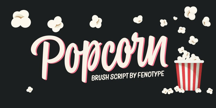 Popcorn Font Poster 1