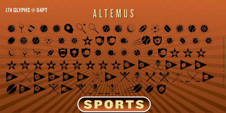 Altemus Sports Font Poster 2