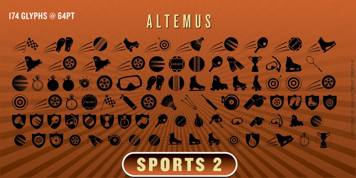 Altemus Sports Font Poster 4