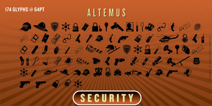 Altemus Security Font Poster 2