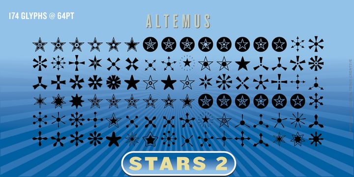 Altemus Stars Font Poster 3