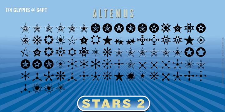 Altemus Stars Font Poster 4