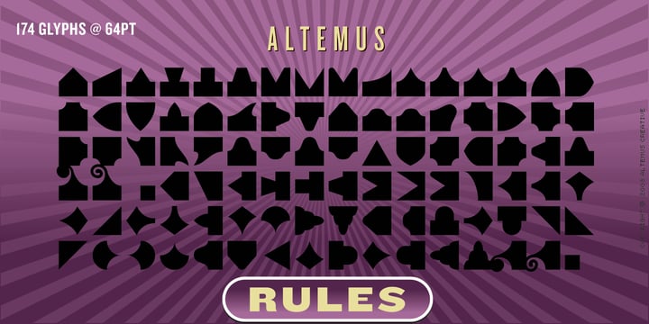 Altemus Rules Font Poster 1