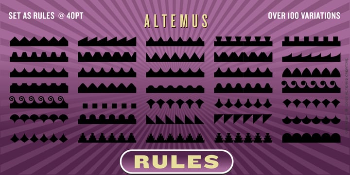 Altemus Rules Font Poster 3
