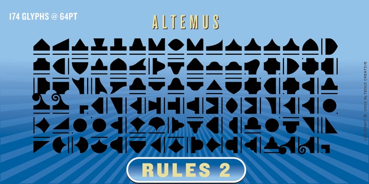 Altemus Rules Font Poster 7