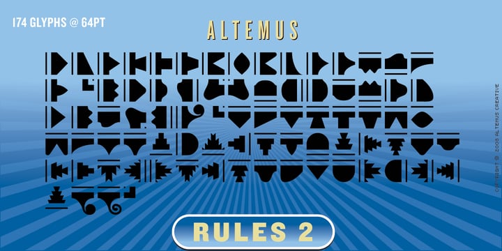 Altemus Rules Font Poster 8