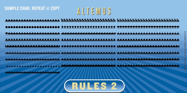 Altemus Rules Font Poster 10