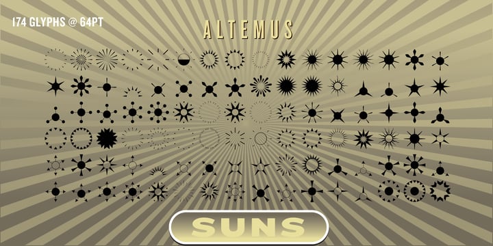 Altemus Suns Font Poster 1