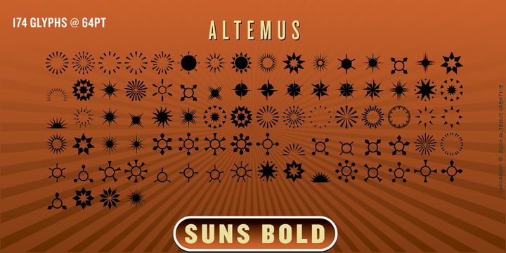 Altemus Suns Font Poster 4