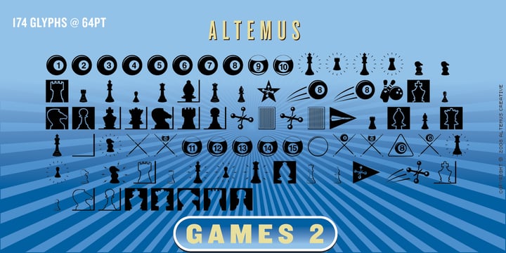 Altemus Games Font Poster 4