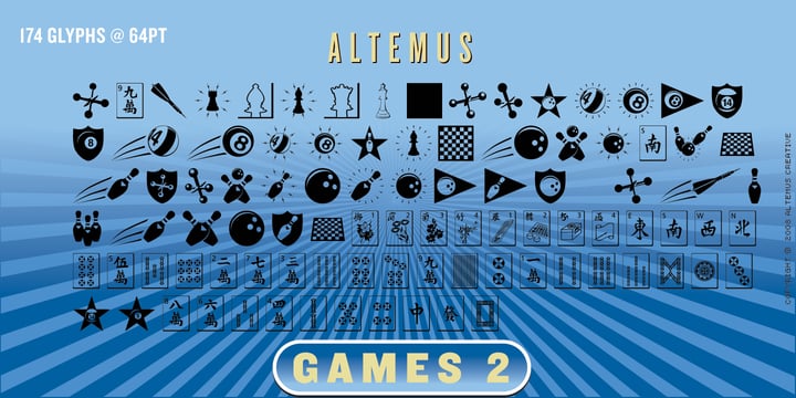 Altemus Games Font Poster 5