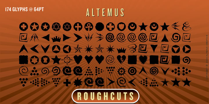 Altemus Roughcuts Font Poster 1