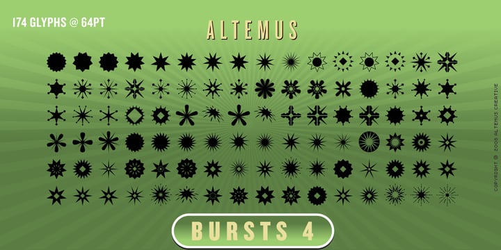 Altemus Bursts Font | Webfont & Desktop | MyFonts
