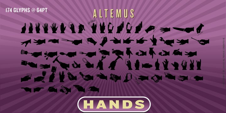 Altemus Hands Font Poster 1