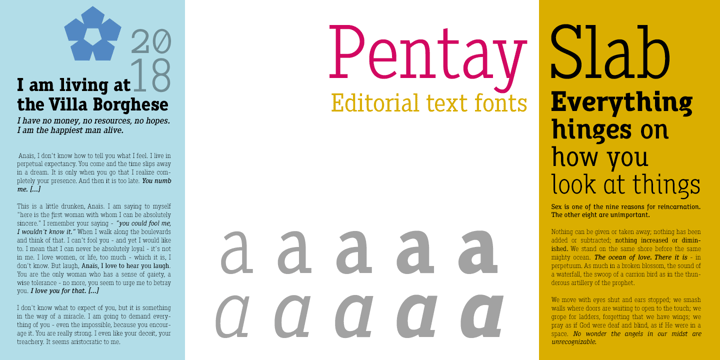 Pentay Slab Font Poster 4