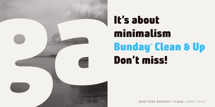 Bunday Clean Font Poster 10