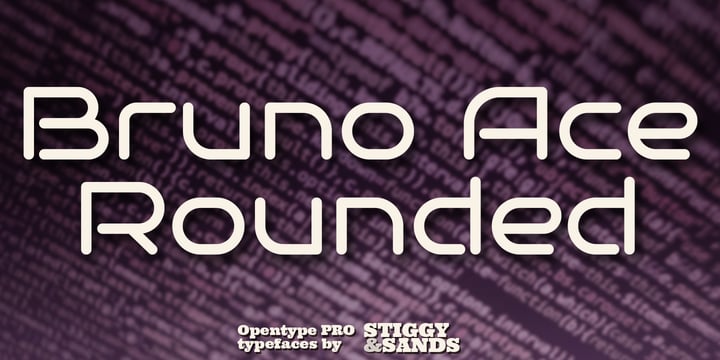 Bruno Ace Pro Rounded Font Poster 5