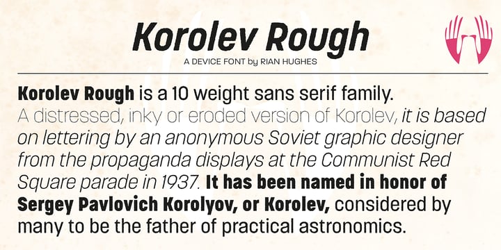 Korolev Rough Font Poster 6
