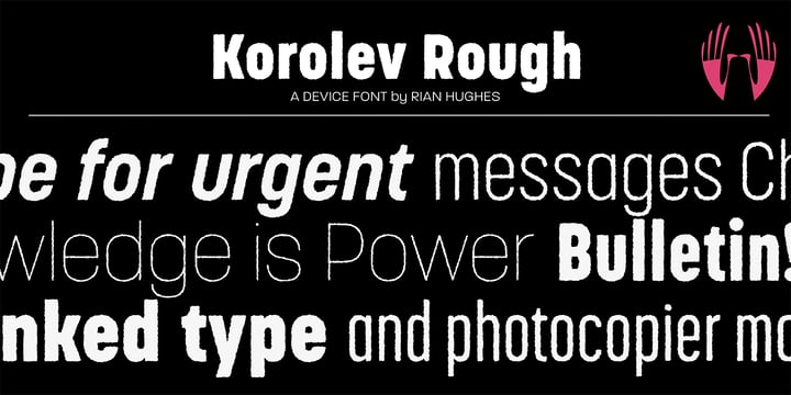 Korolev Rough Font Poster 1