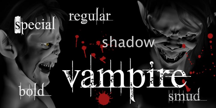Vampire Font Poster 2