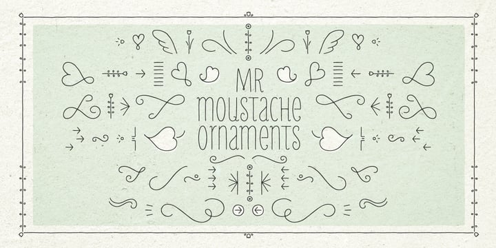 Mr Moustache Font Poster 9