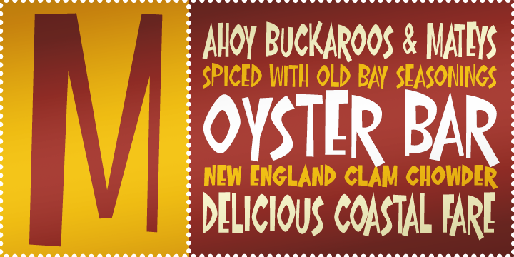 Oyster Bar BTN Font Poster 1