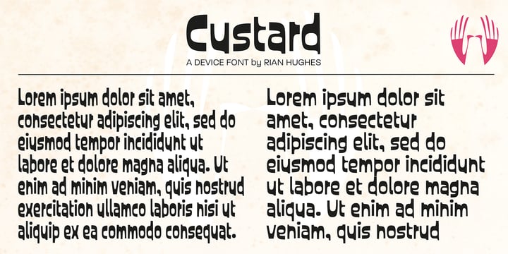 Custard Font Poster 3