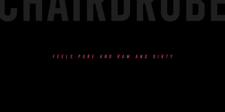 Chairdrobe Font Poster 5