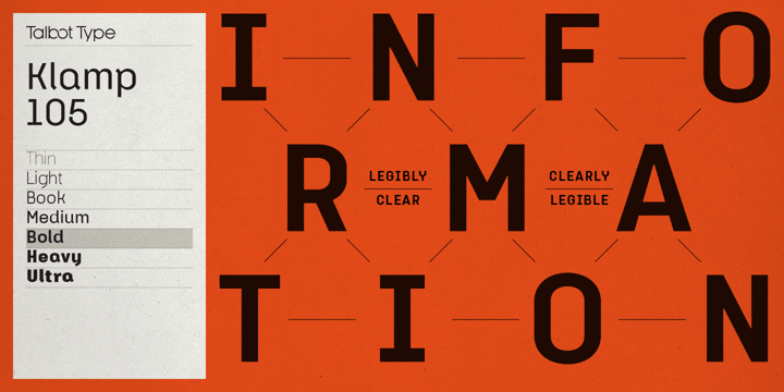 Klamp 105 Font Poster 10