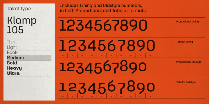 Klamp 105 Font Poster 9