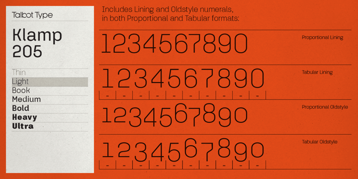 Klamp 205 Font Poster 8