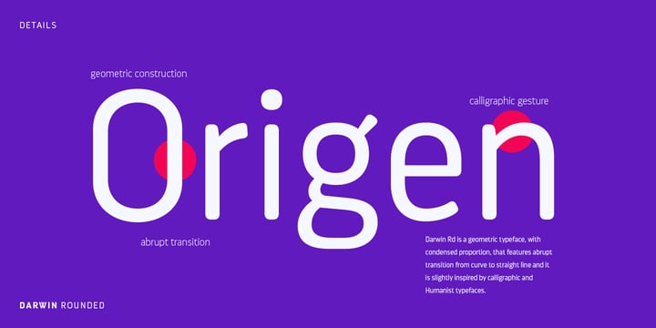 Darwin Rounded Font Poster 10